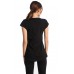 Paco & Co Γυναικείο T-Shirt Λαιμόκοψη Βαμβάκι Normal Fit Μαύρο