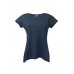 Paco & Co Γυναικείο T-Shirt Λαιμόκοψη Βαμβάκι Normal Fit Σκούρο Μπλέ
