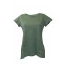 Paco & Co Γυναικείο T-Shirt Λαιμόκοψη Βαμβάκι Normal Fit Λαδί