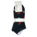 DEMEN SET 3 Γυναικείες Κάλτσες Σοσόνι Fruits Βαμβάκι Normal Fit Μαύρο -Λευκό - Ανθρακί