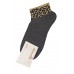 JOIN Σετ 3 Γυναικείες Κάλτσες Σοσόνι Animal Print A0617-1 Μαύρο-Ασπρο-Γκρί