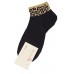 JOIN Σετ 3 Γυναικείες Κάλτσες Σοσόνι Animal Print A0617-1 Μαύρο-Ασπρο-Γκρί