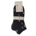 DEMEN SET 3 Γυναικείες Κάλτσες Σοσόνι Γατες Βαμβάκι Normal Fit Μαύρο - Γκρι - Φυστικι