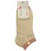 DEMEN SET 3 Γυναικείες Κάλτσες Σοσόνι Gloss Heart Βαμβάκι Normal Fit Ανθρακί - Λευκό - Μπέζ