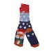 HAPPY NEW YEAR Unisex Χριστουγεννιάτικες κάλτσες Fox Μπλε