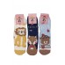 Σετ 3 γυναικείες κάλτσες Γούνα με σχέδιο ζωάκια BFL R016-1 Πολύχρωμο